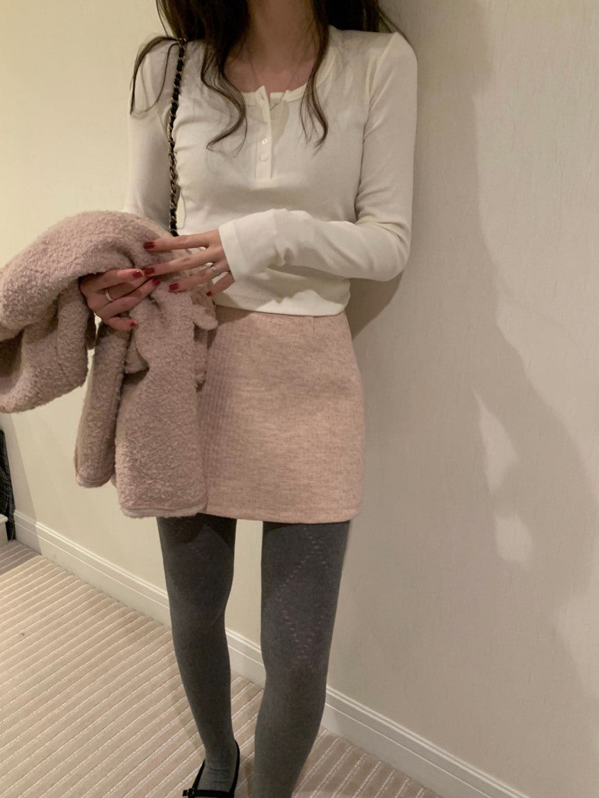 button winter T-4col