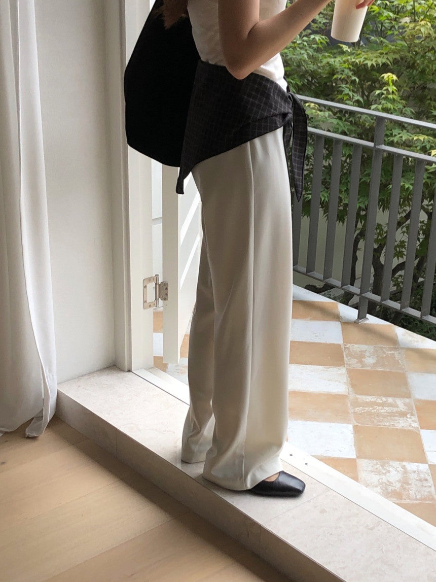Row flare slacks-3col