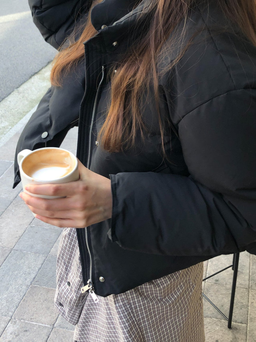 Basel duckdown short padding-3col