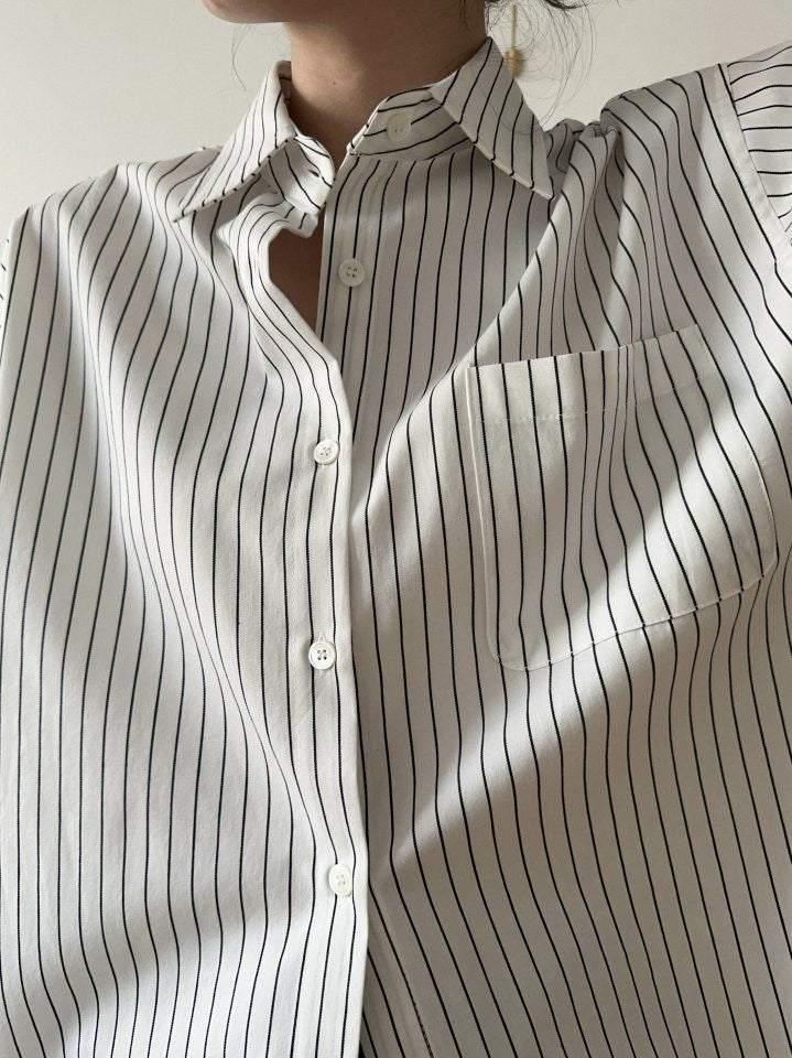 Deondo classic stripe shirt