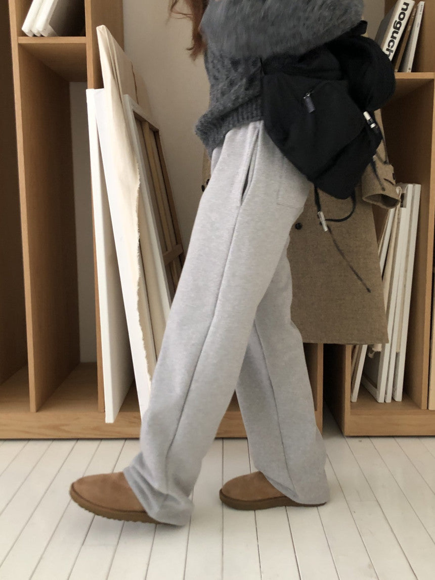 Soft string gimo training pants-4col