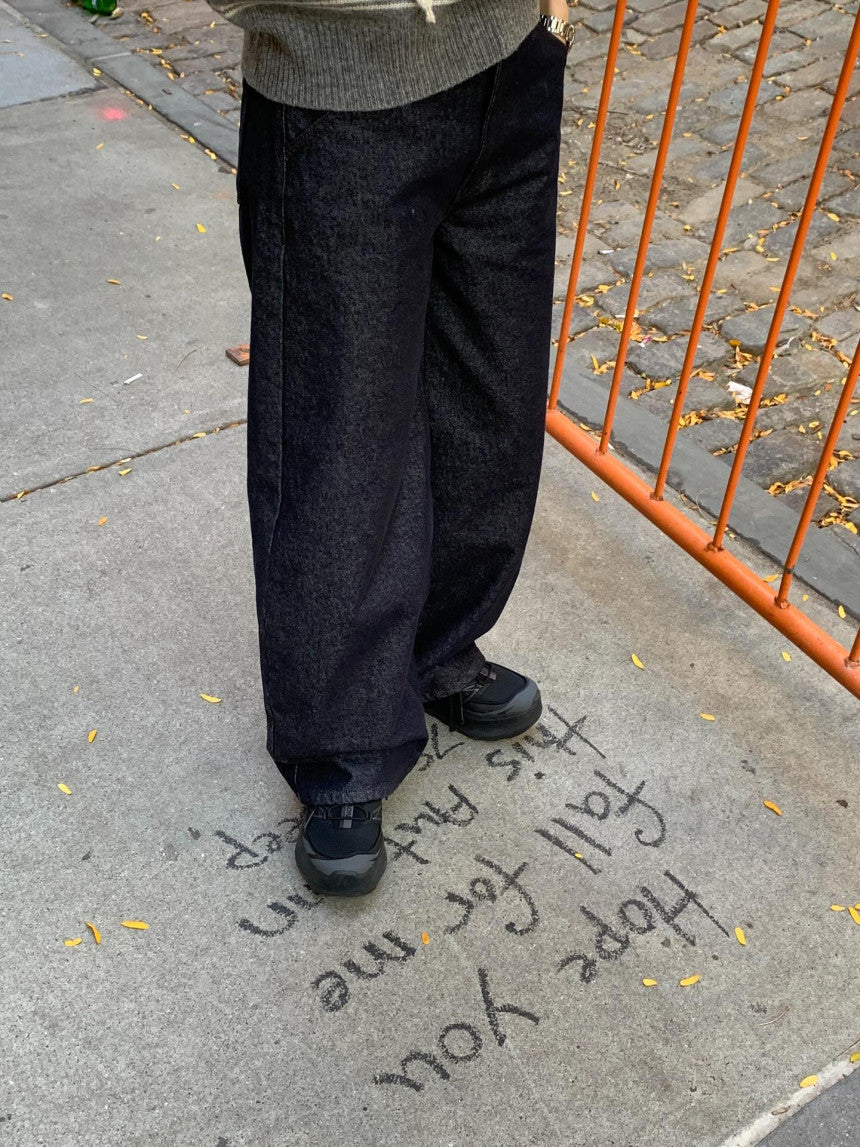 Roots wide inner gimo denim