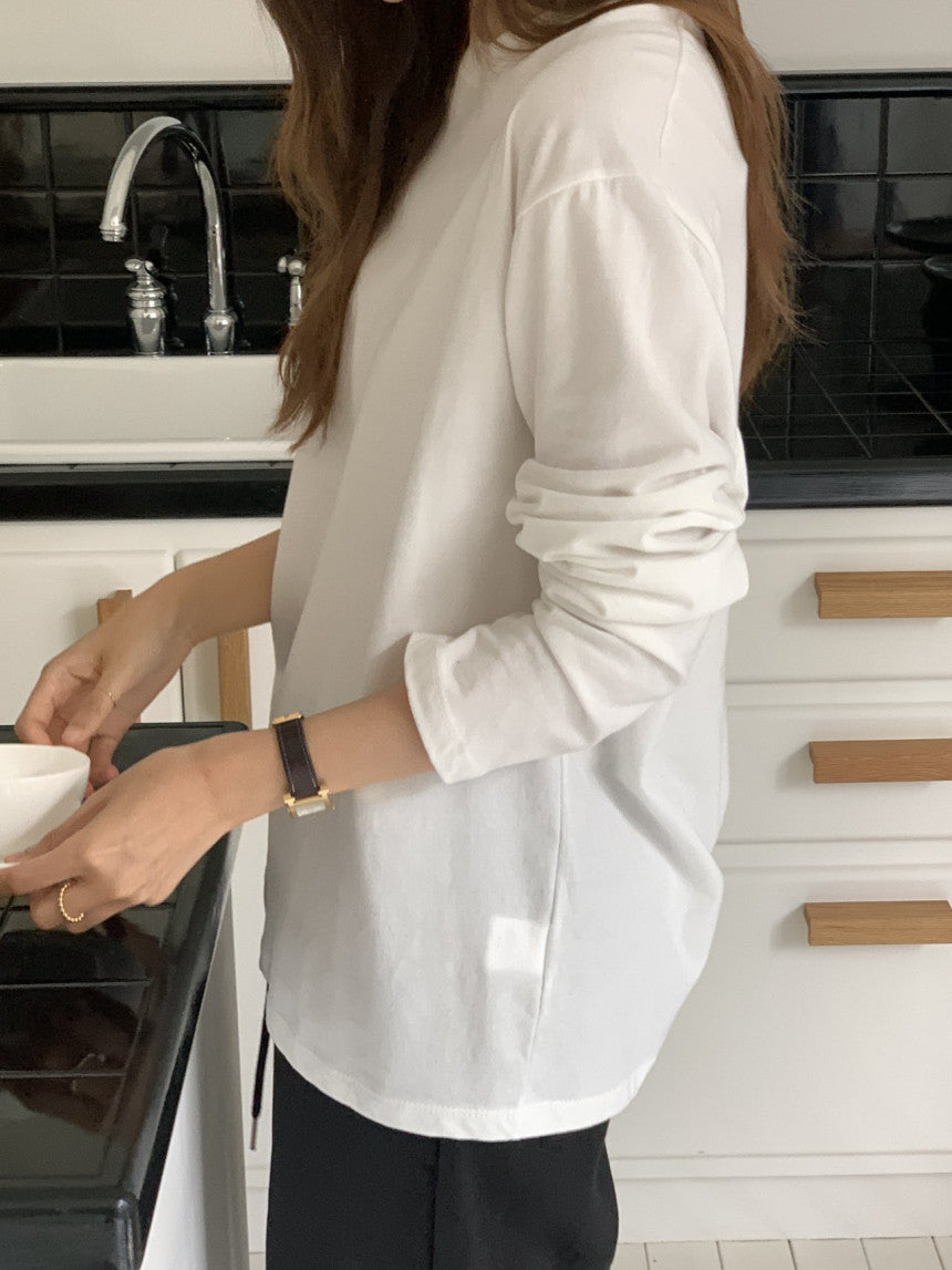 Pure brush cotton T-2col