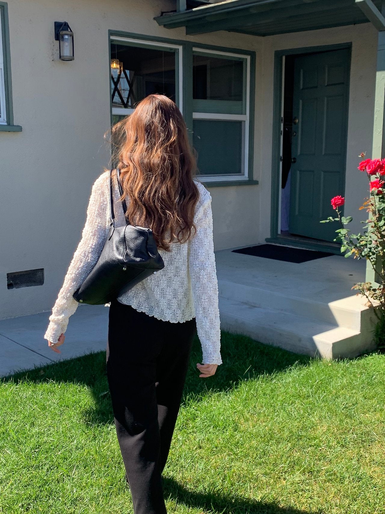 Flora textured cardigan