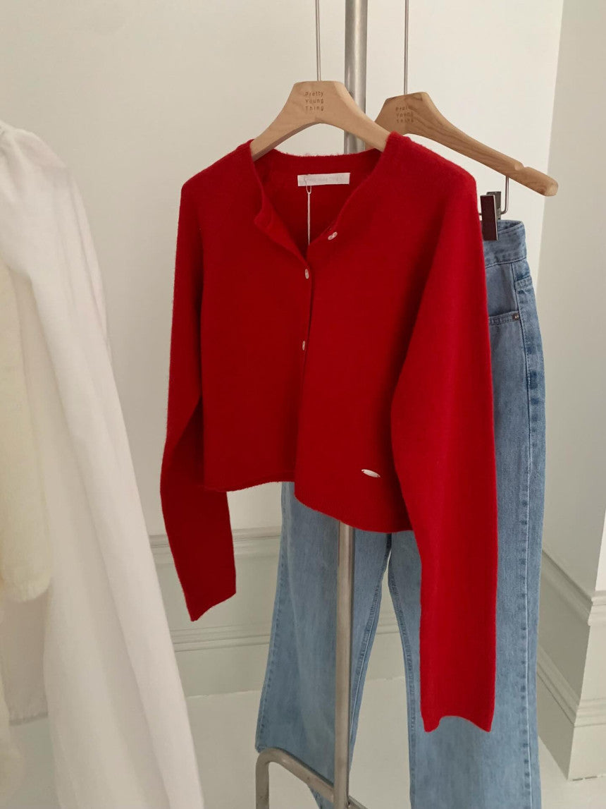 Elvin crop cardigan-4col