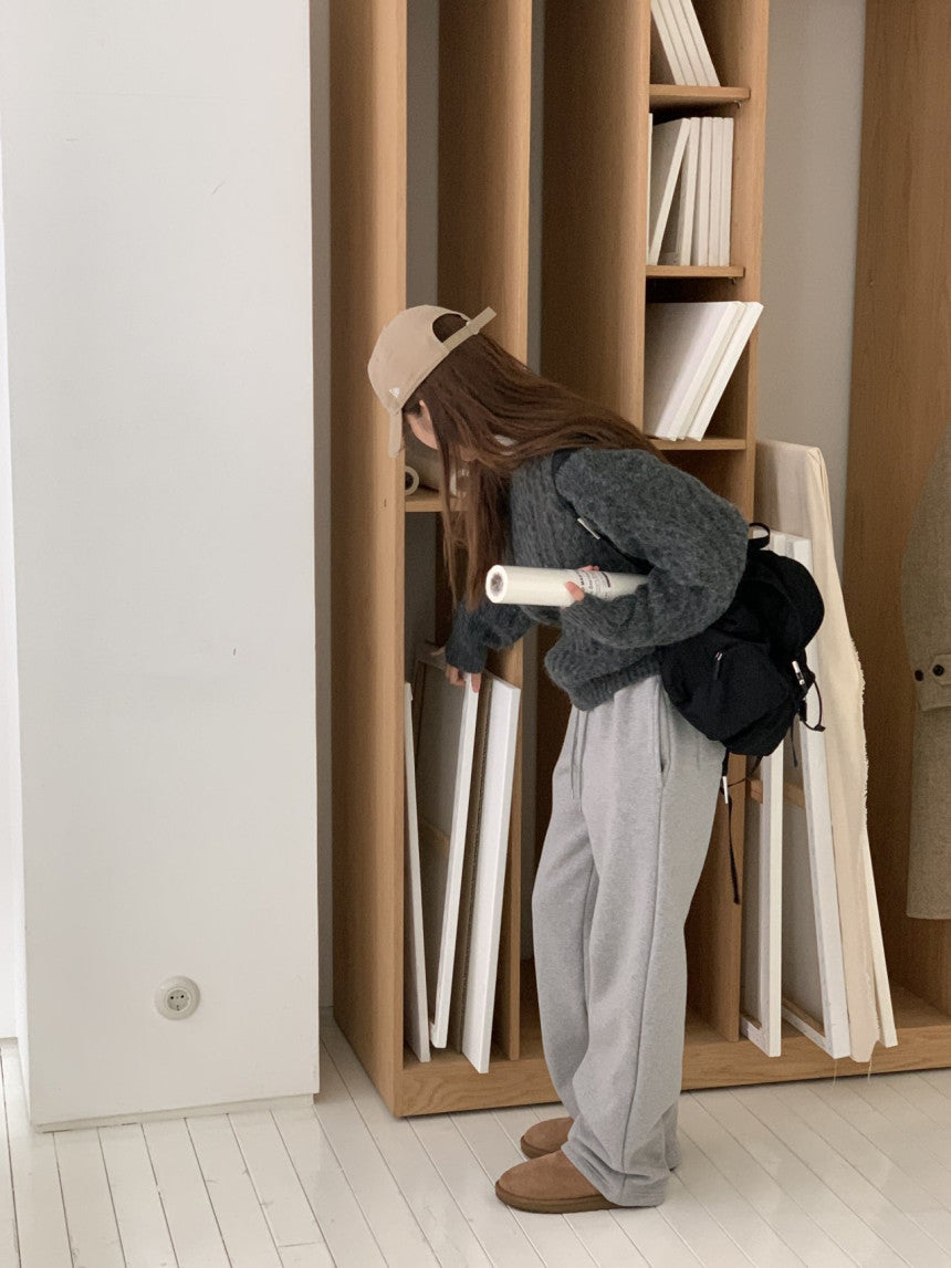 Soft string gimo training pants-4col