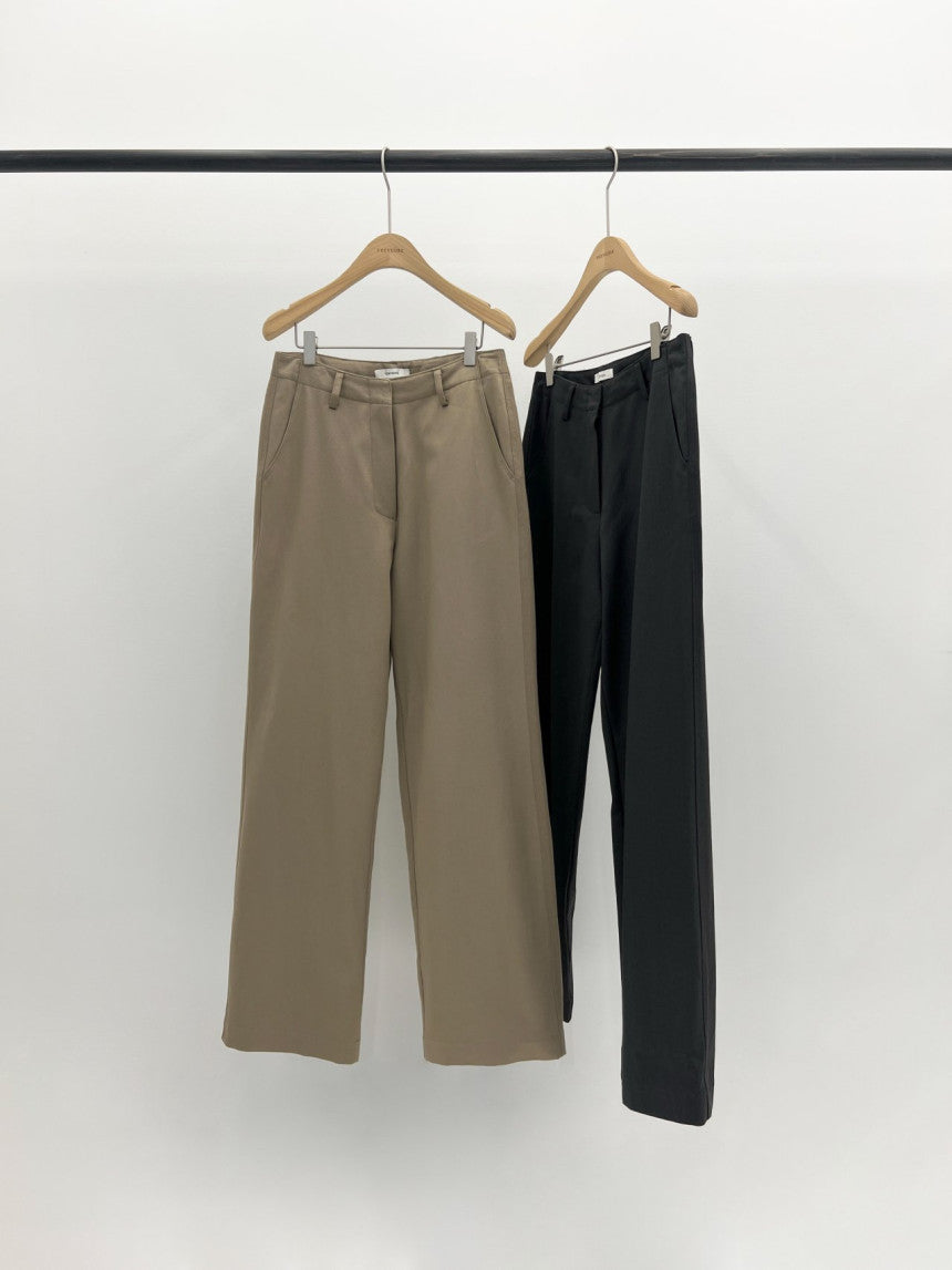 Beline brushed rayon cotton pants-2col