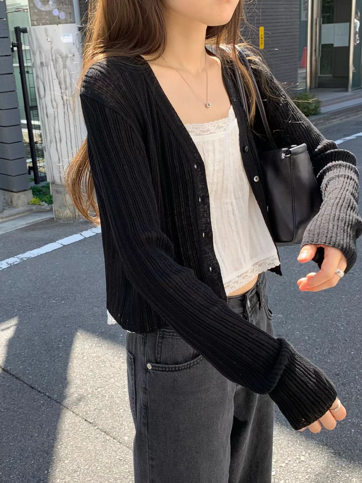 Ounce summer black washing denim