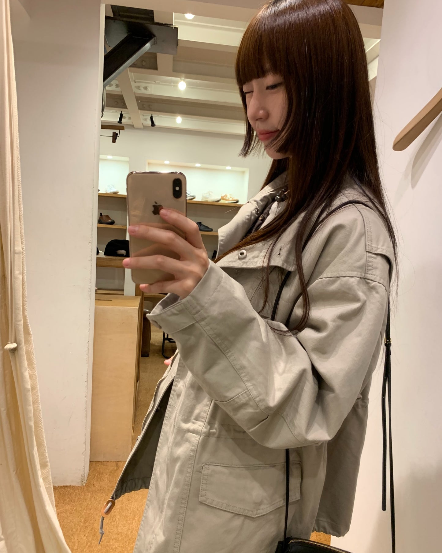 maison vintage cotton high-neck jacket-3col
