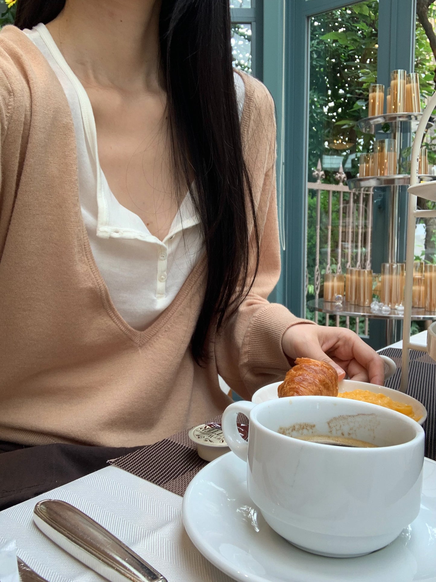 carrie deep v knit-4col