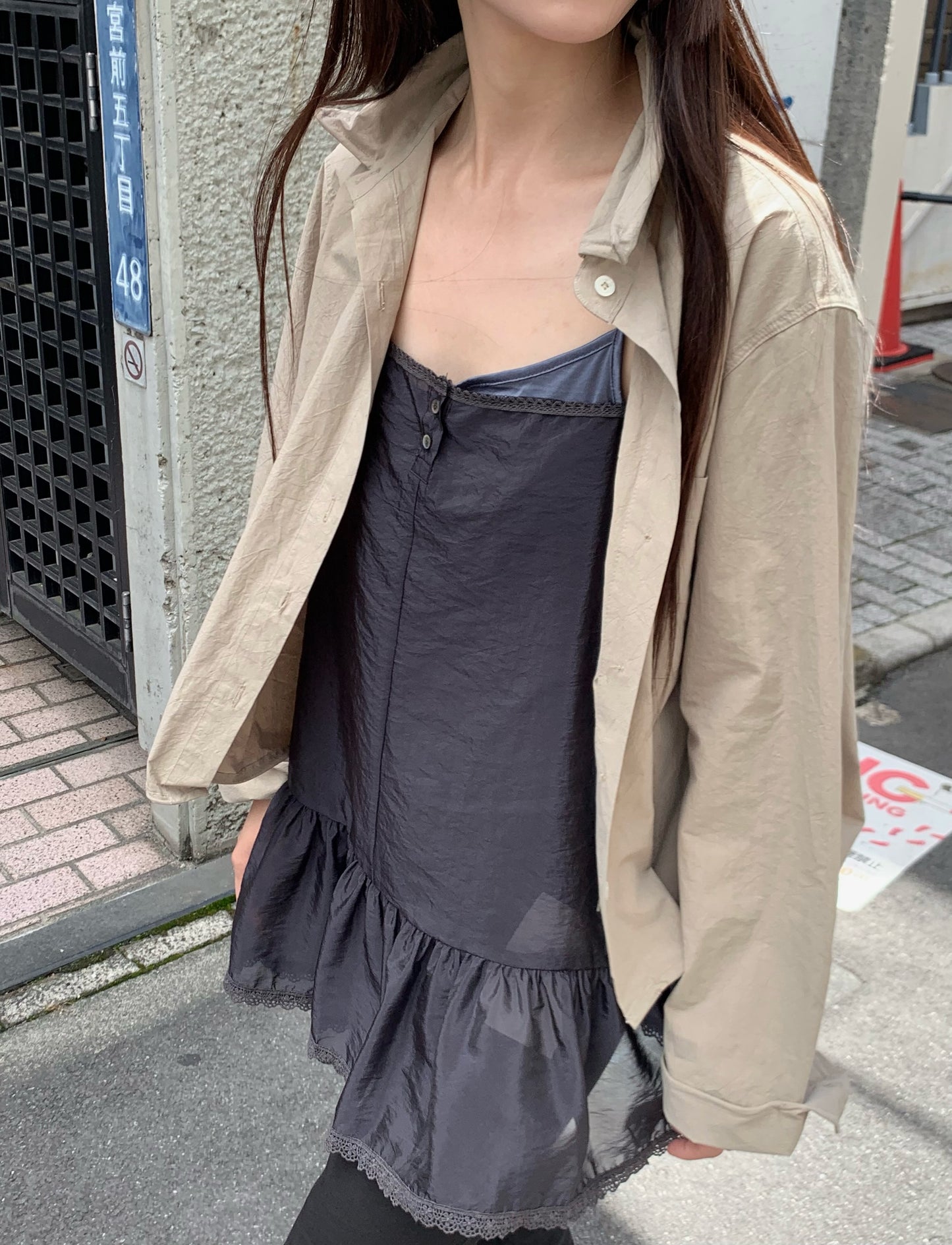 crease wire shirt-2col