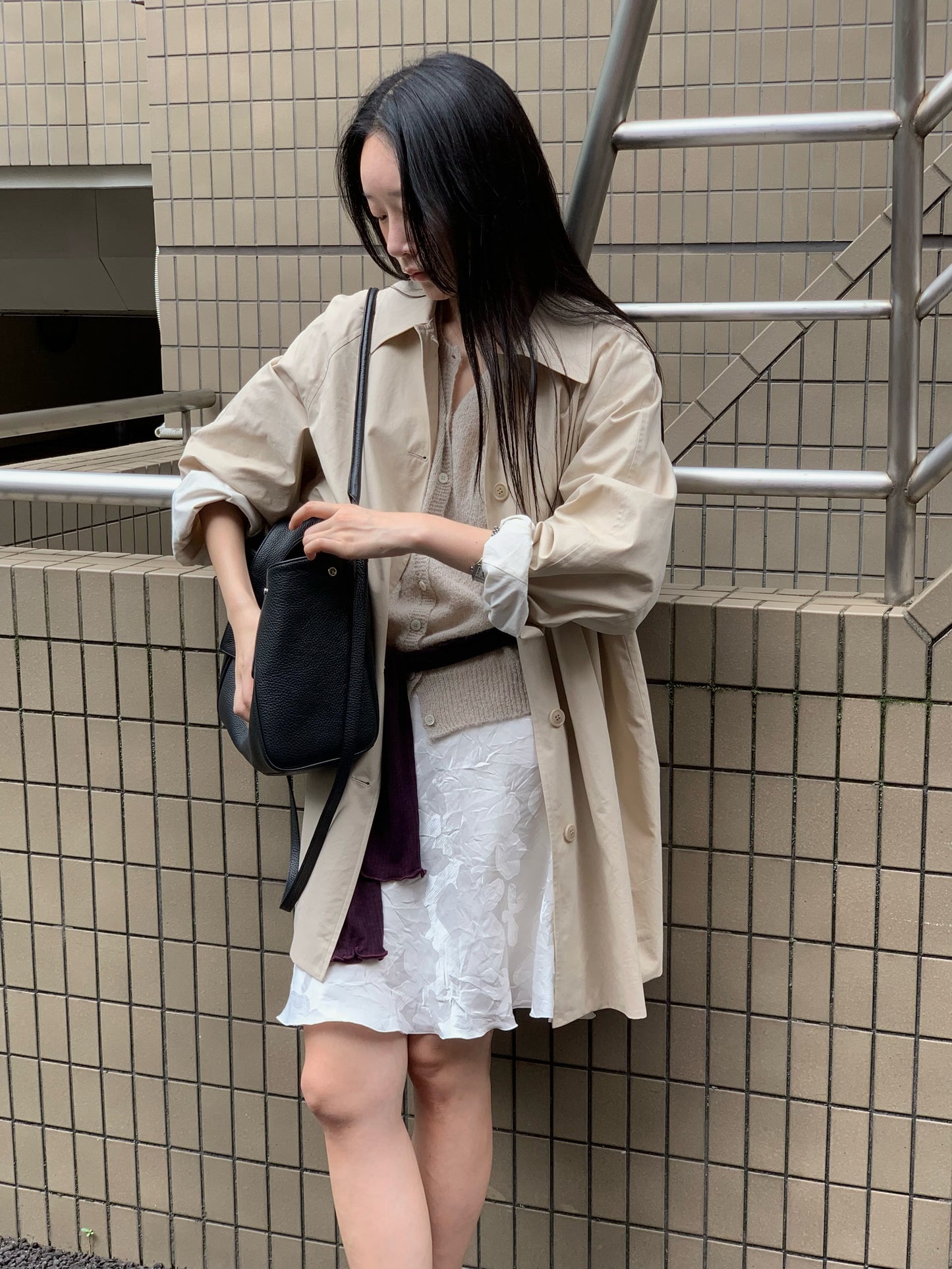 petal midi skirt-3col