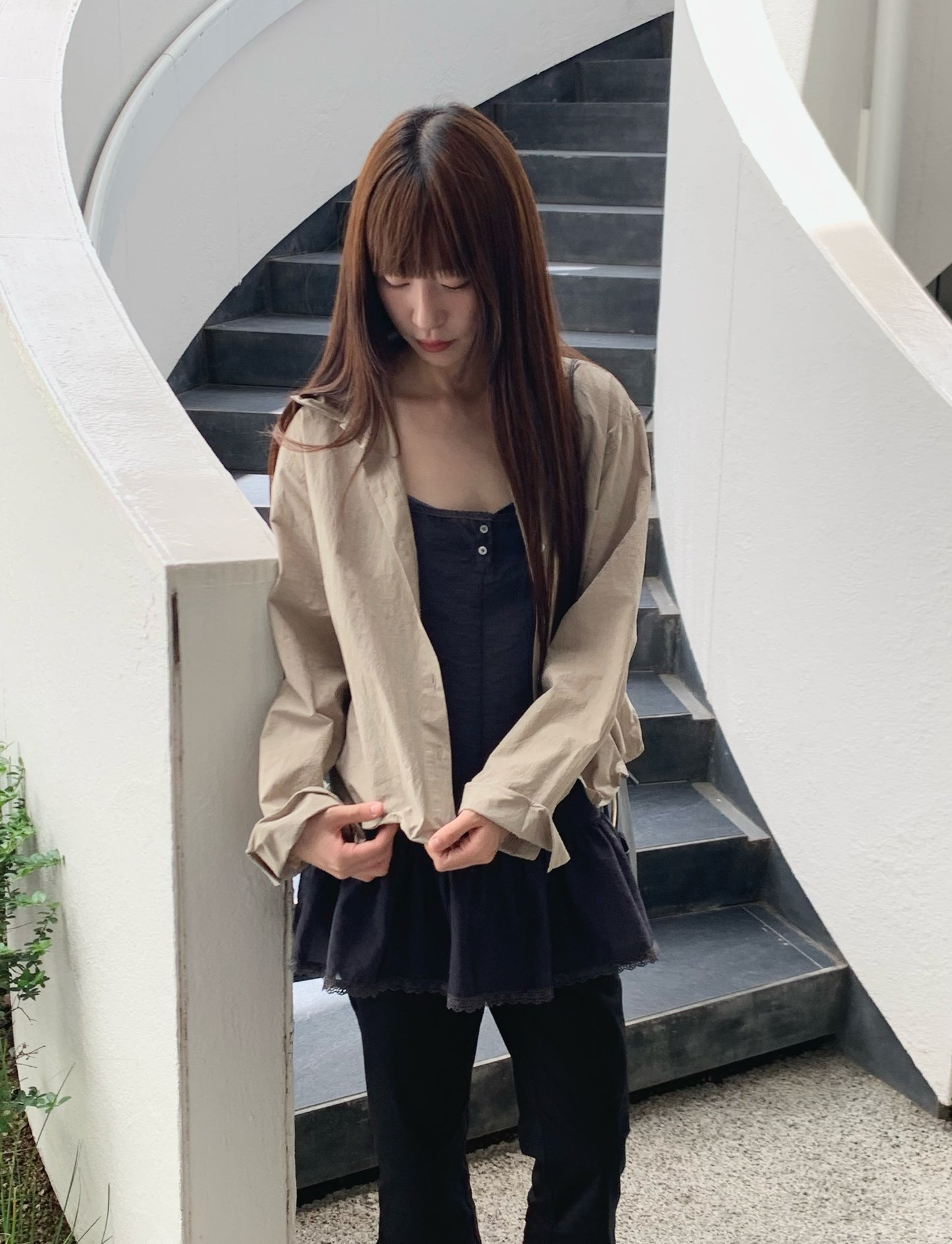 crease wire shirt-2col