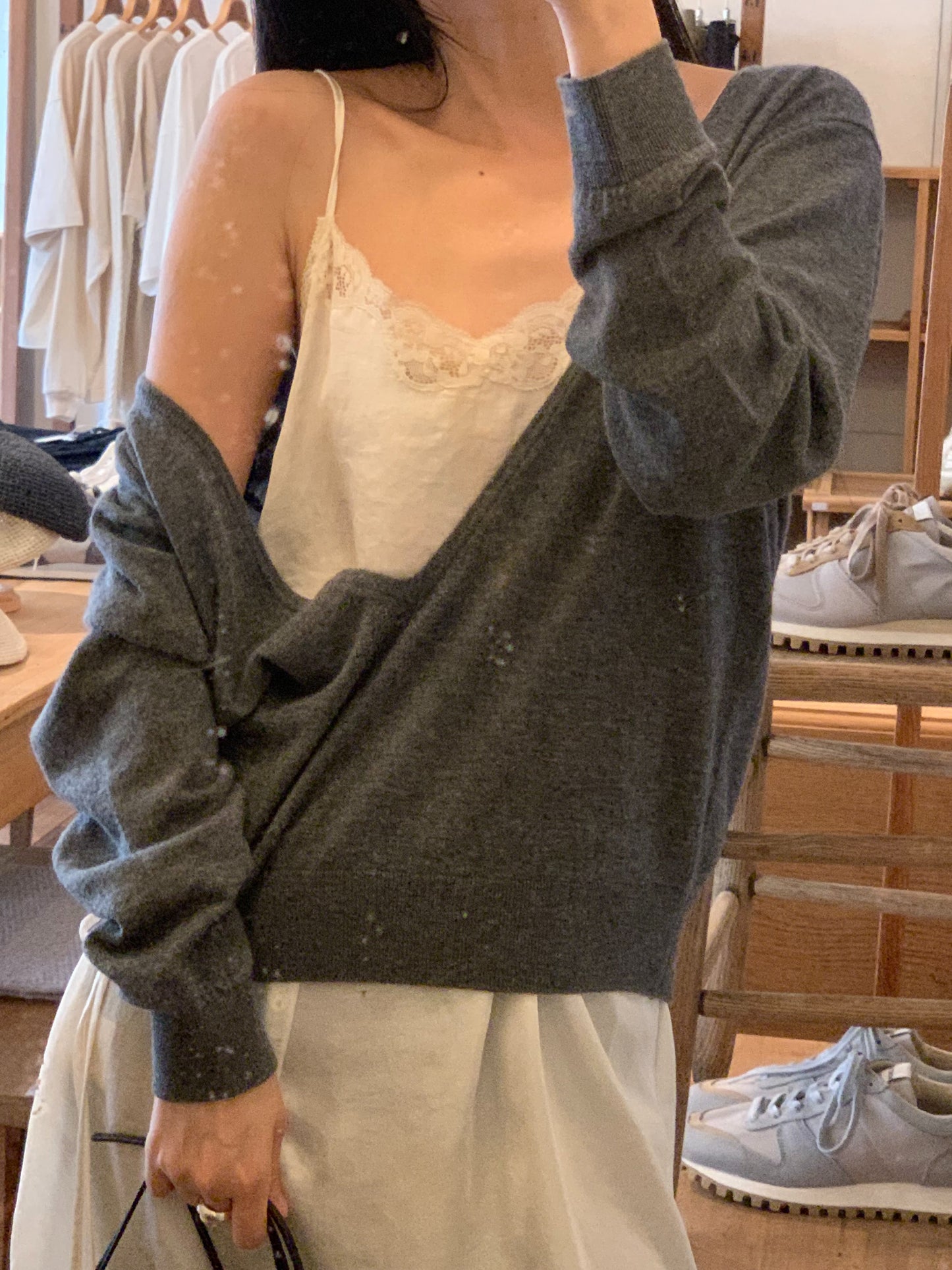 carrie deep v knit-4col
