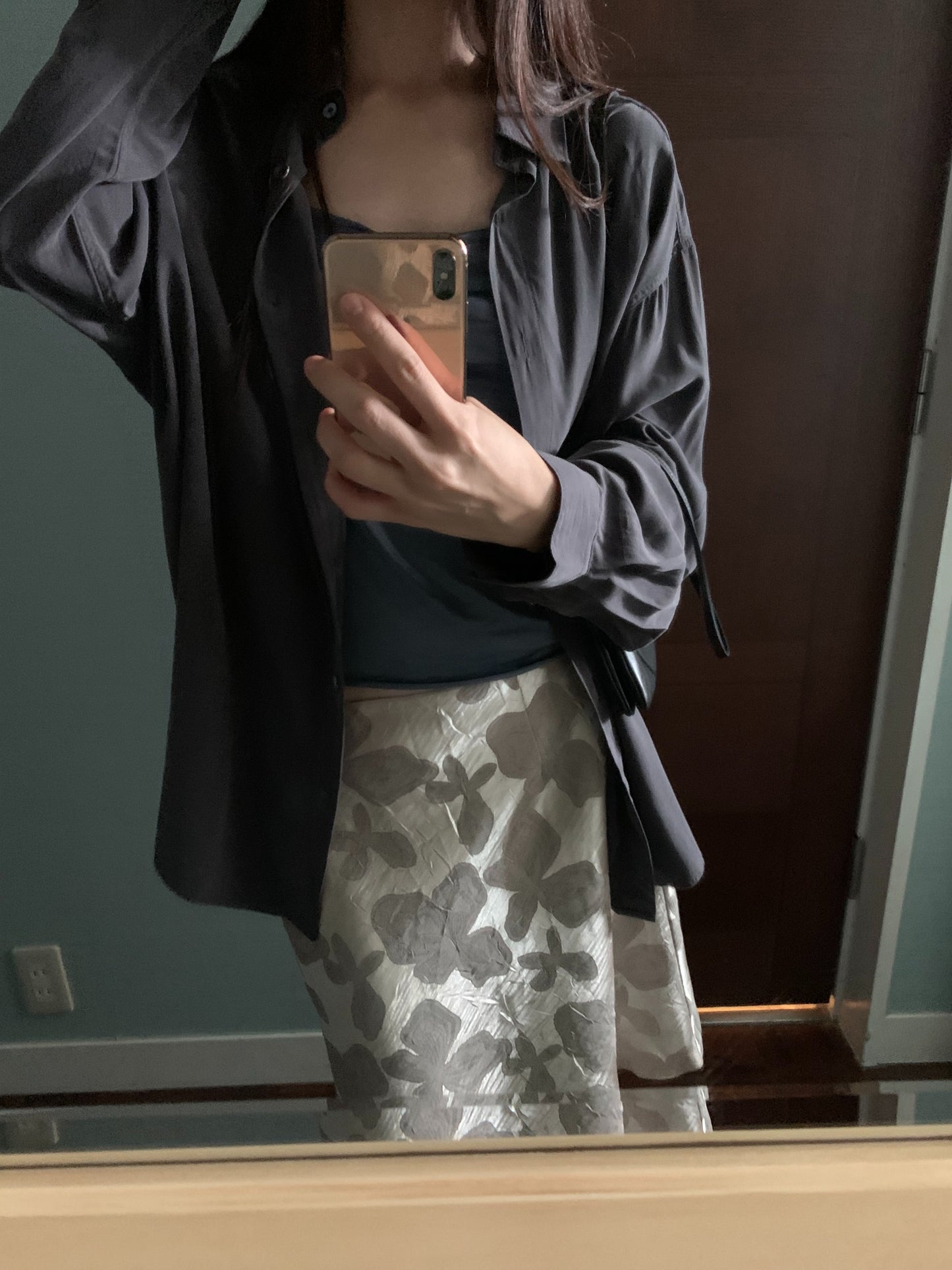 petal midi skirt-3col