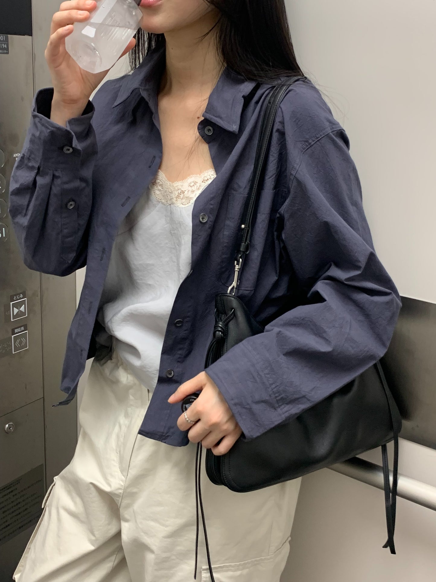 crease wire shirt-2col