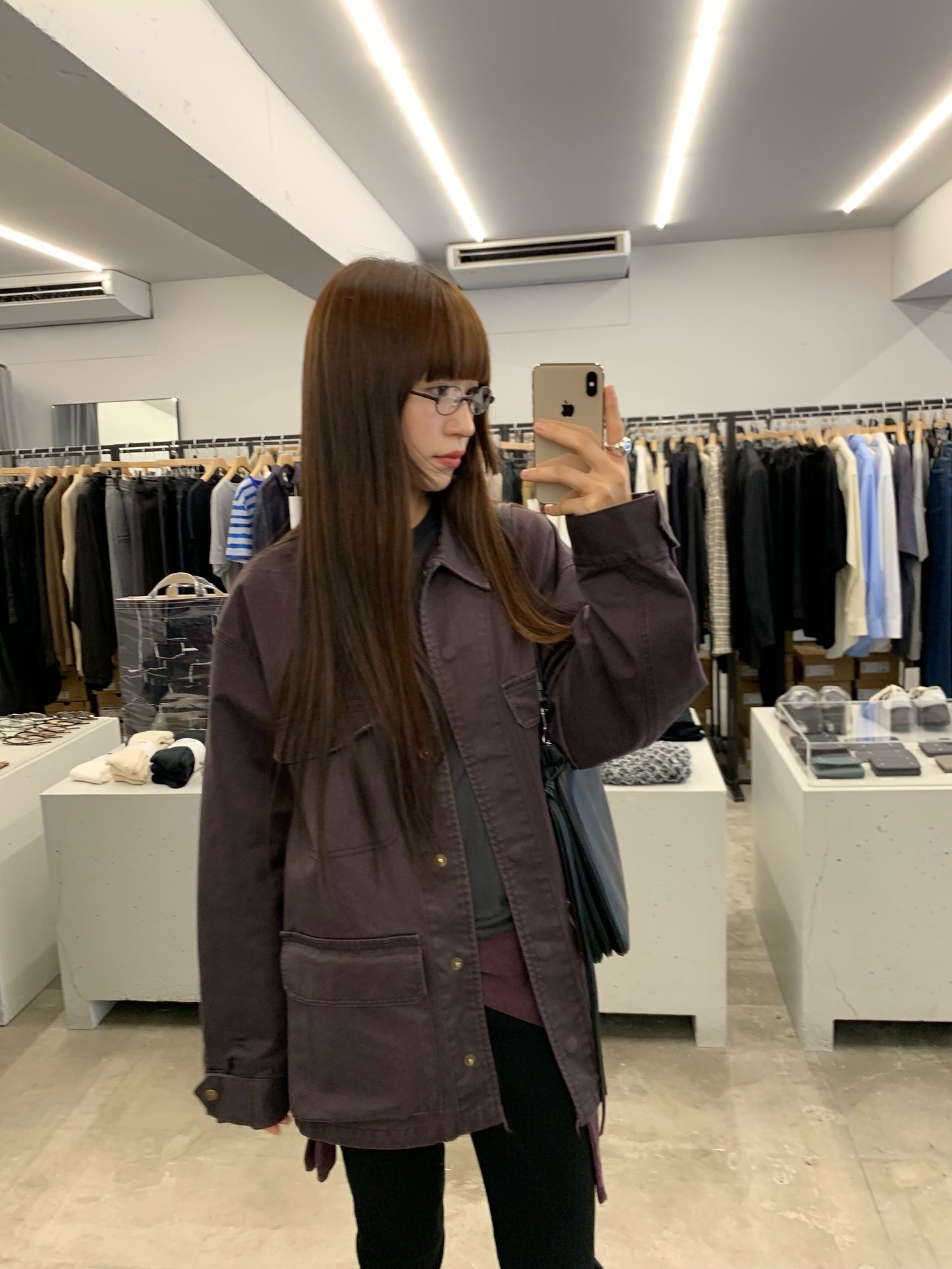 parker cotton pocket jacket-2col