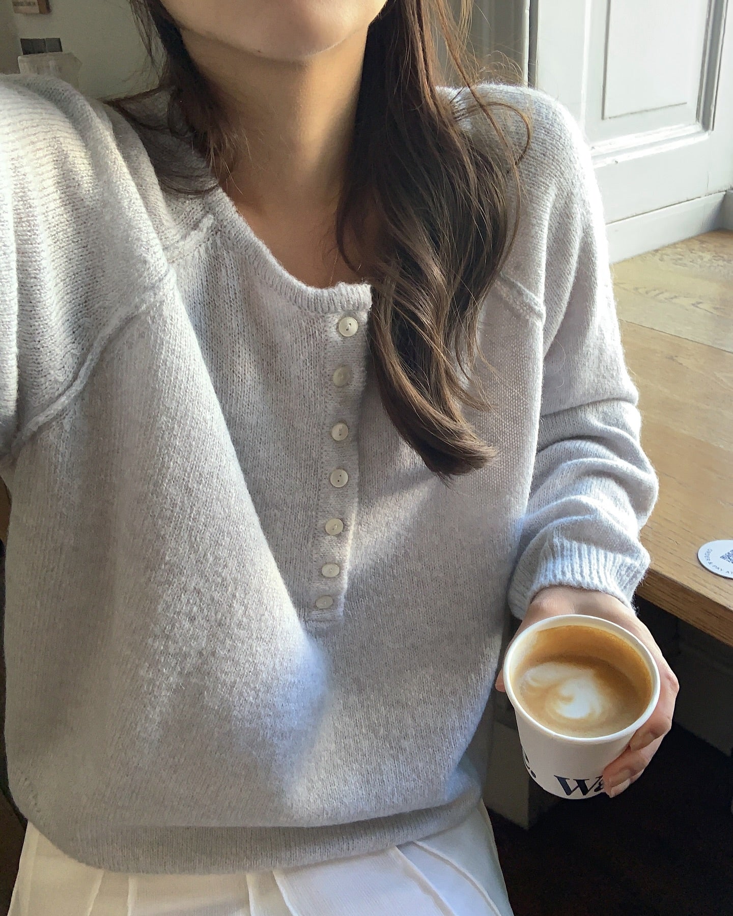 liter miyu mohair button knit-3col