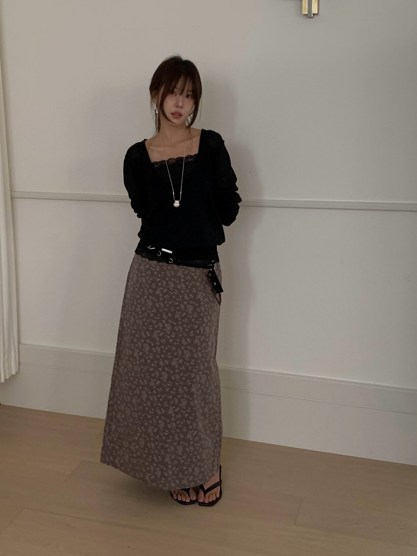 pig cotton skirt-2col