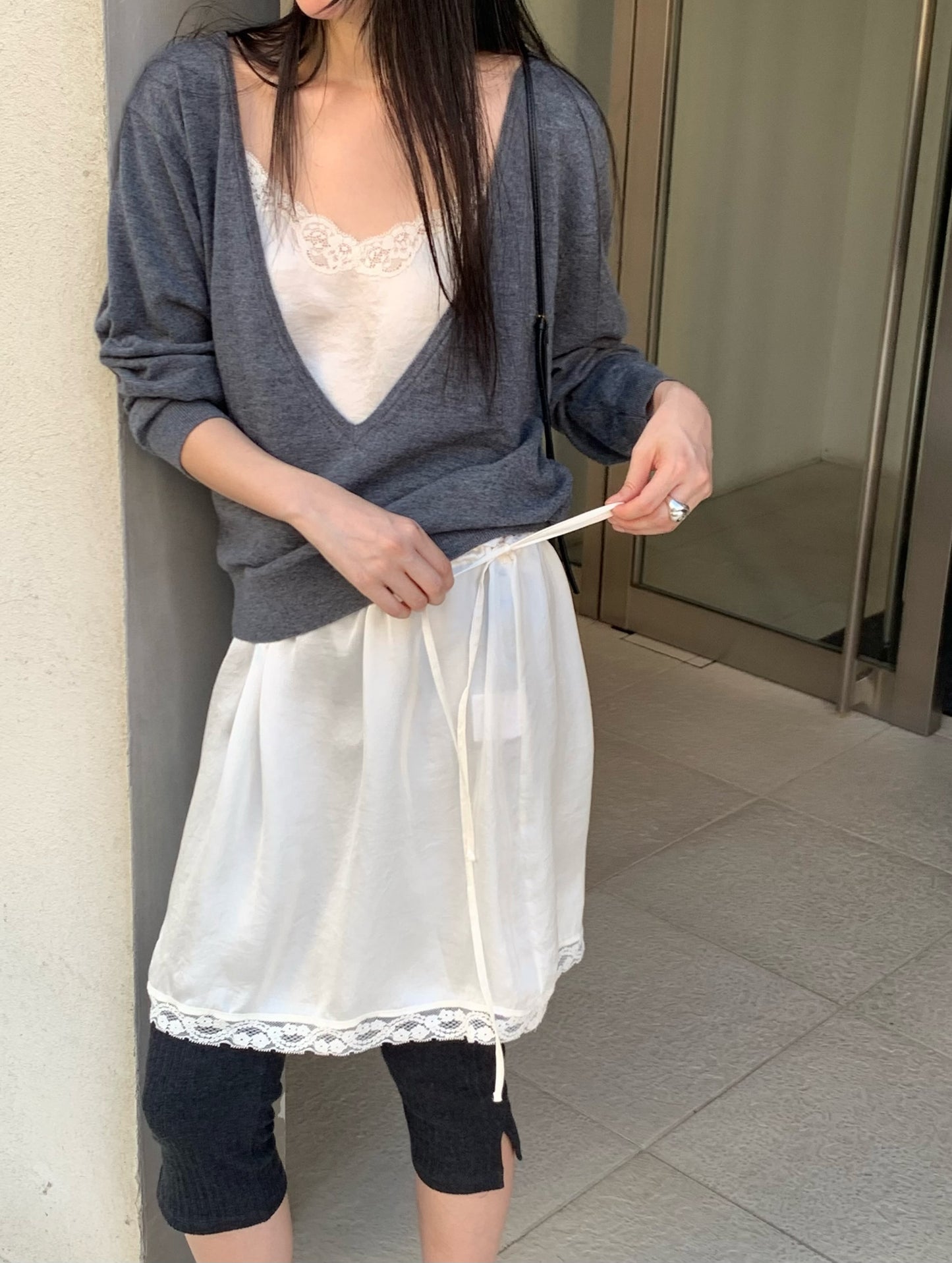 carrie deep v knit-4col