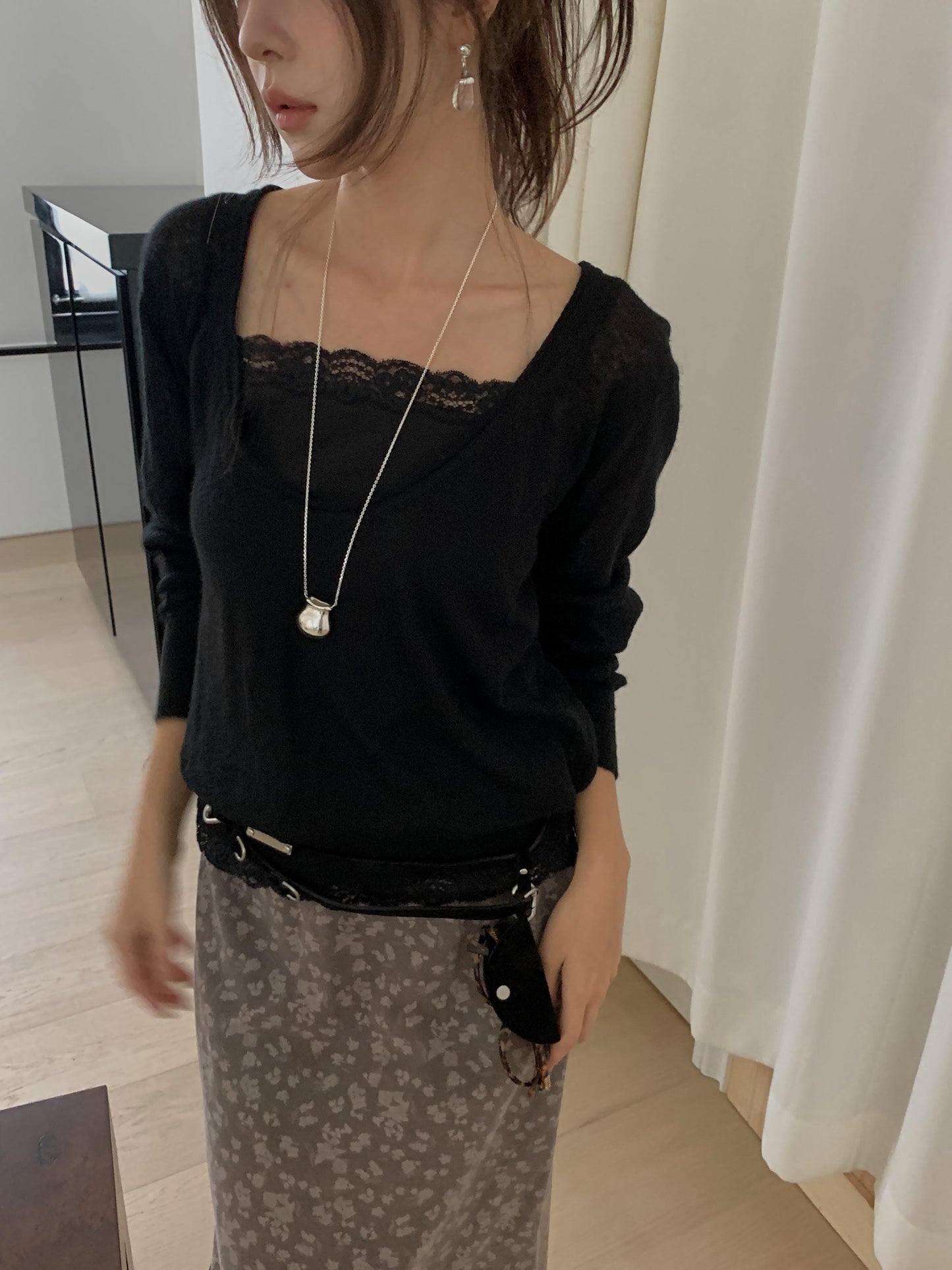 pig cotton skirt-2col
