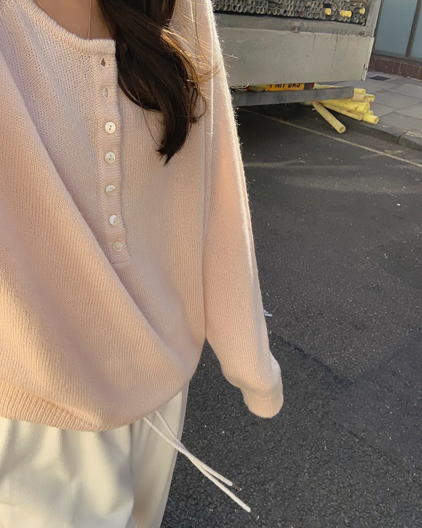 liter miyu mohair button knit-3col