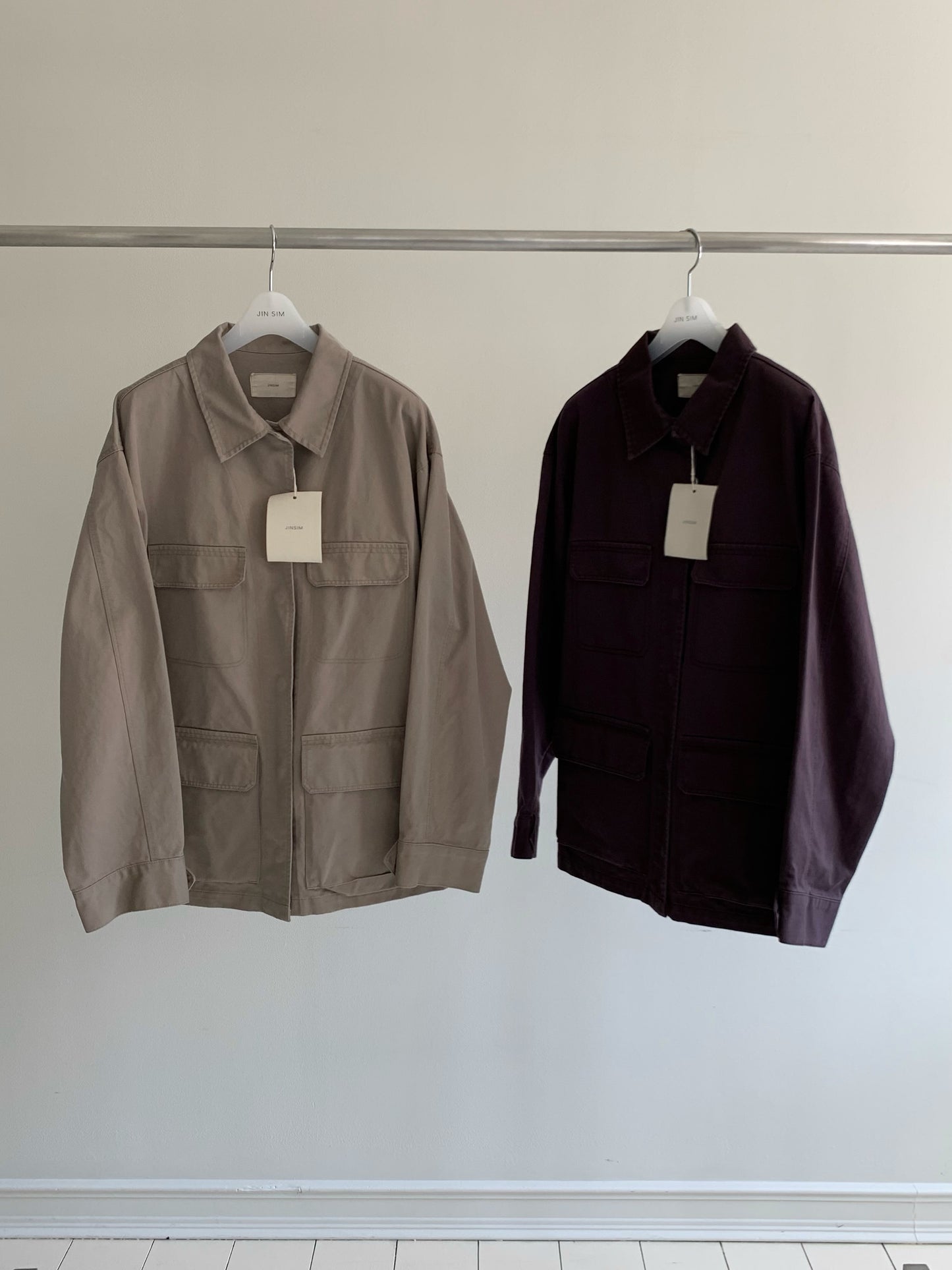 parker cotton pocket jacket-2col
