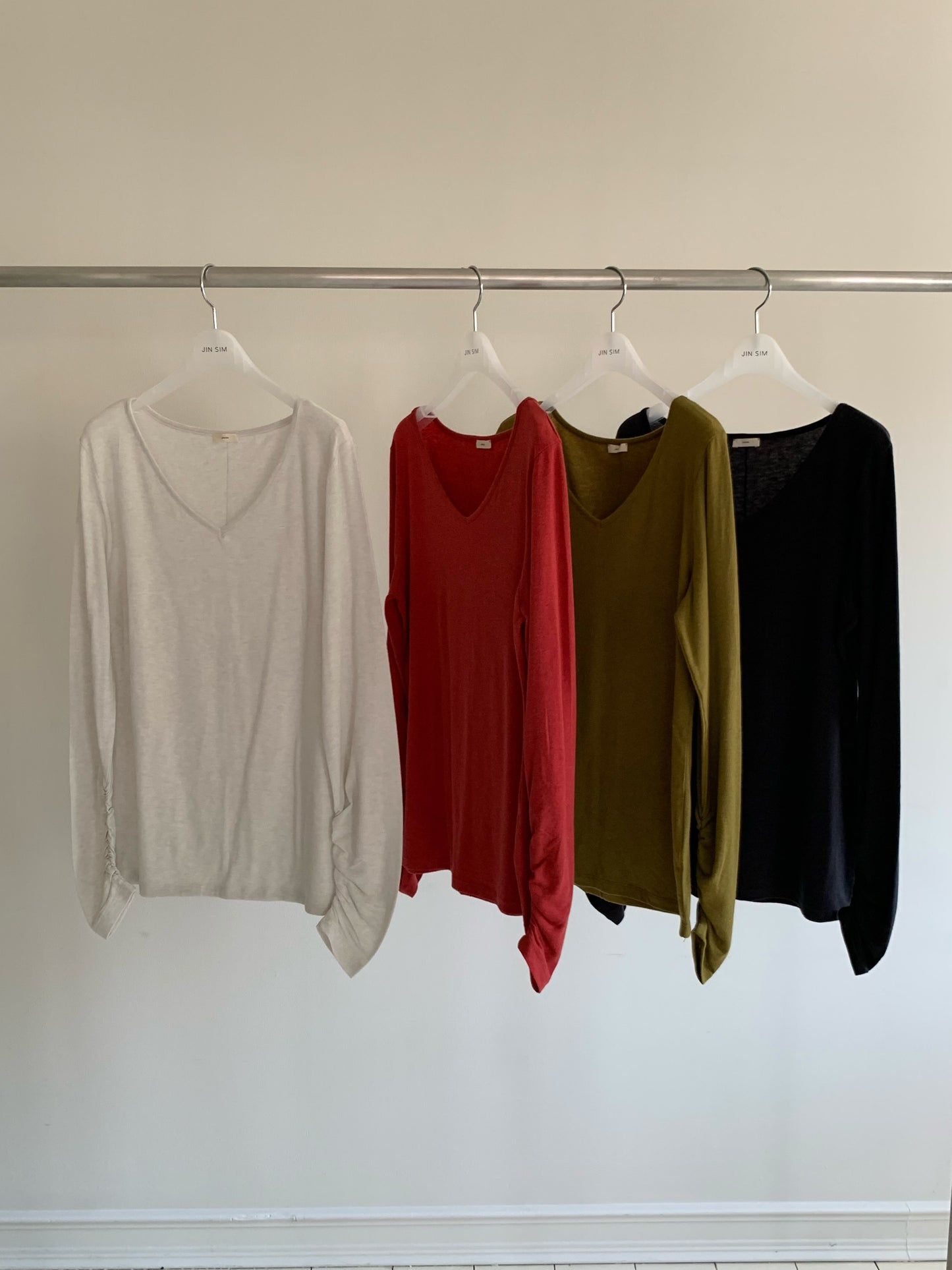 rina shirred t-4col