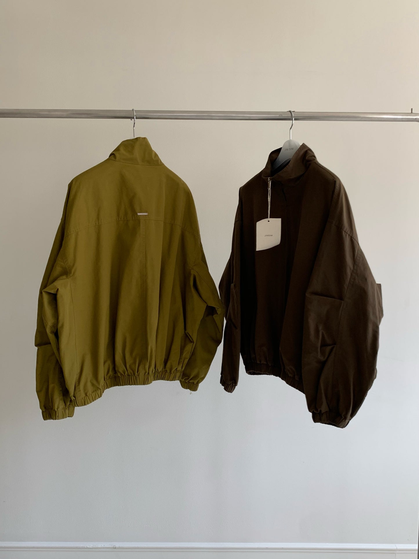 utility high-neck zip-up jacket-2col