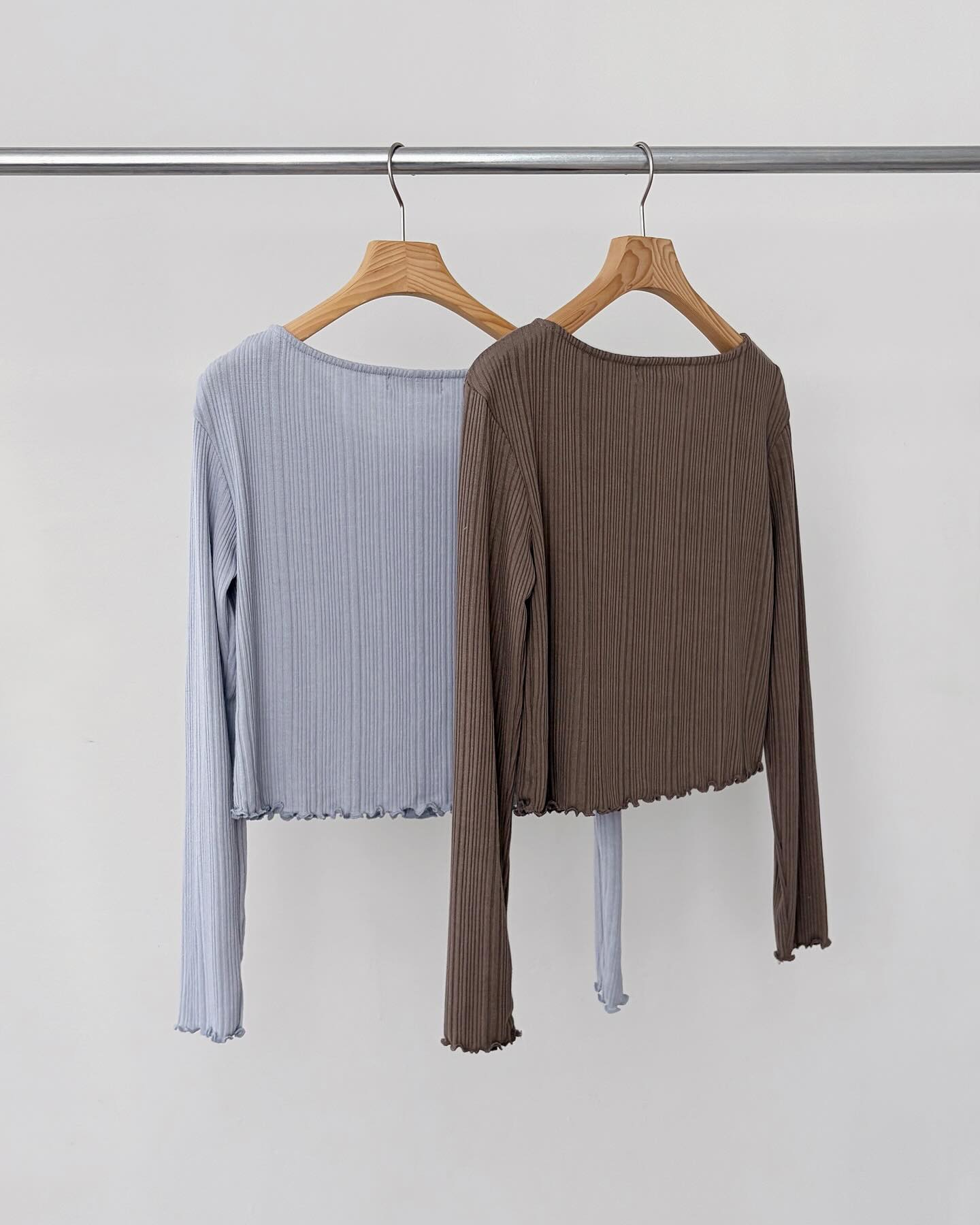 liter layer pleated cardigan-2col