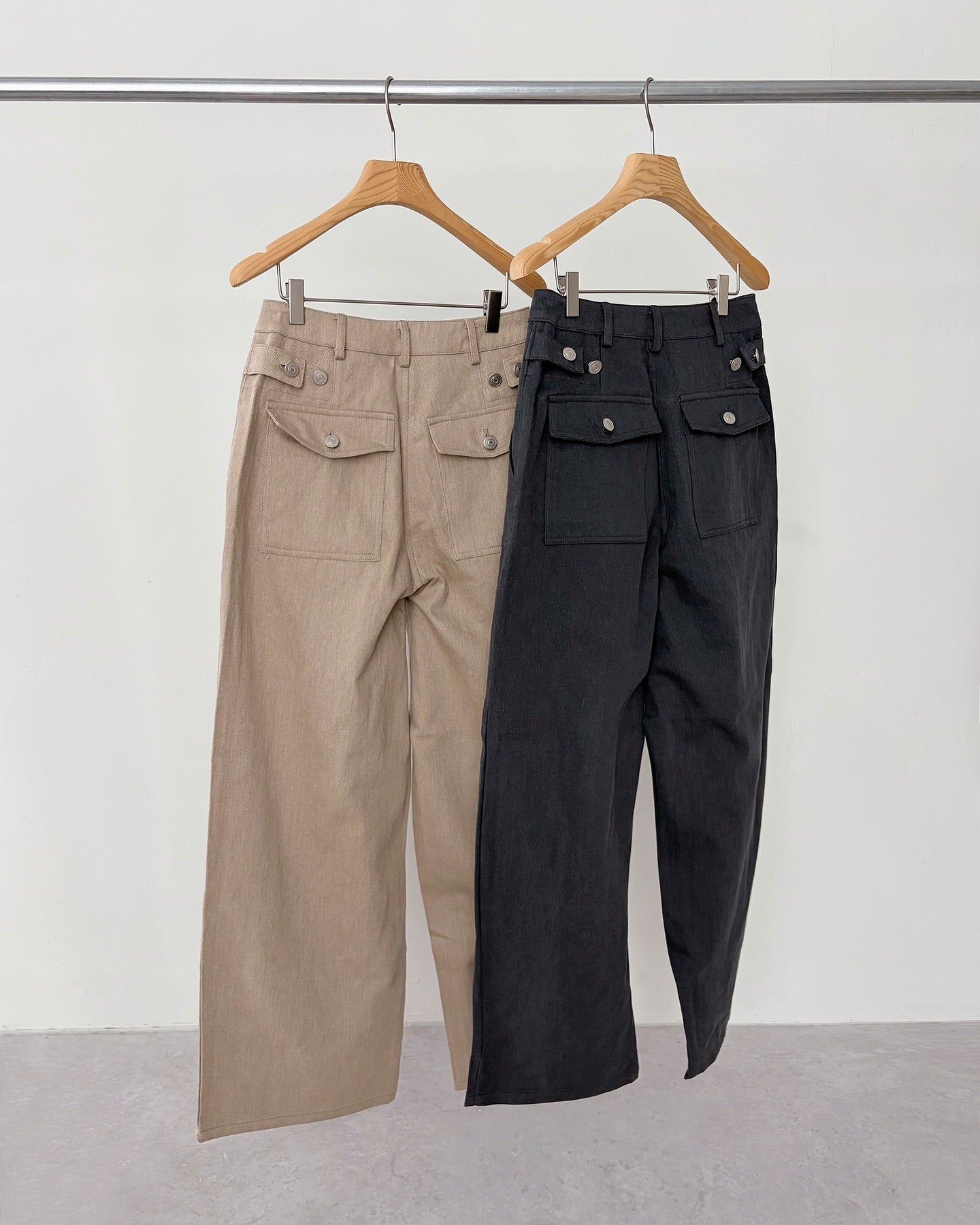 liter roma dyeing cargo pants-2col