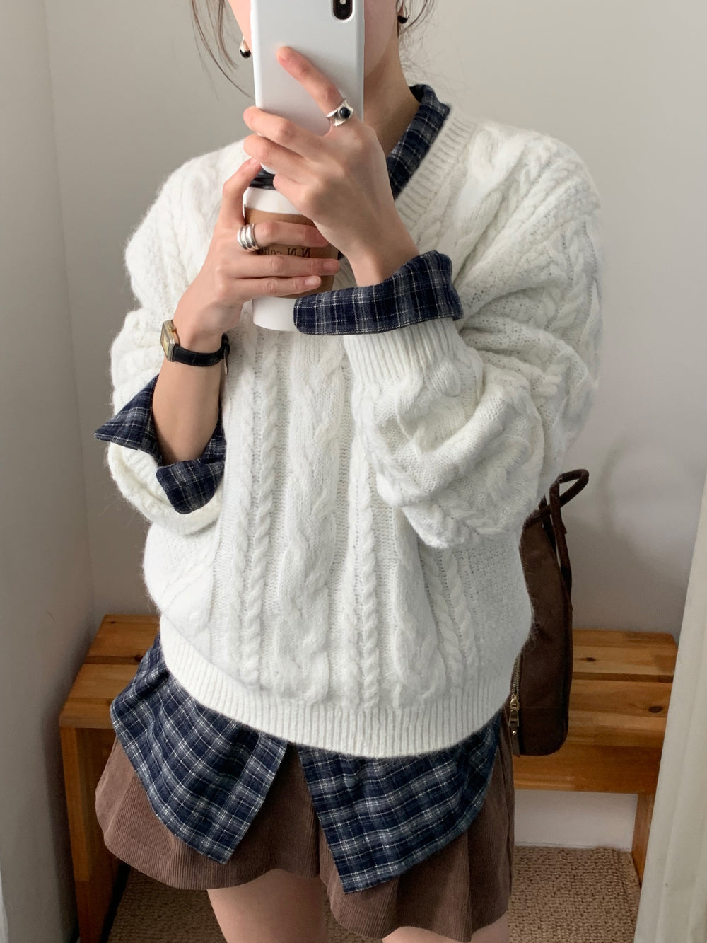 Boston check shirt-2col