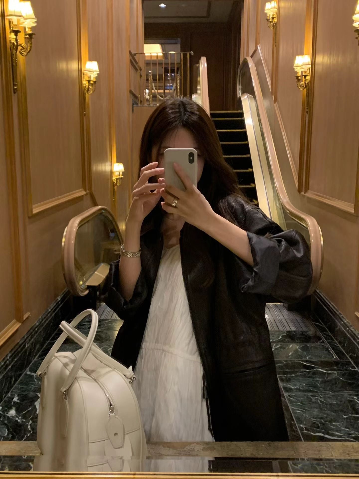 ivory即納 Ounce eilie string onepiece-2col