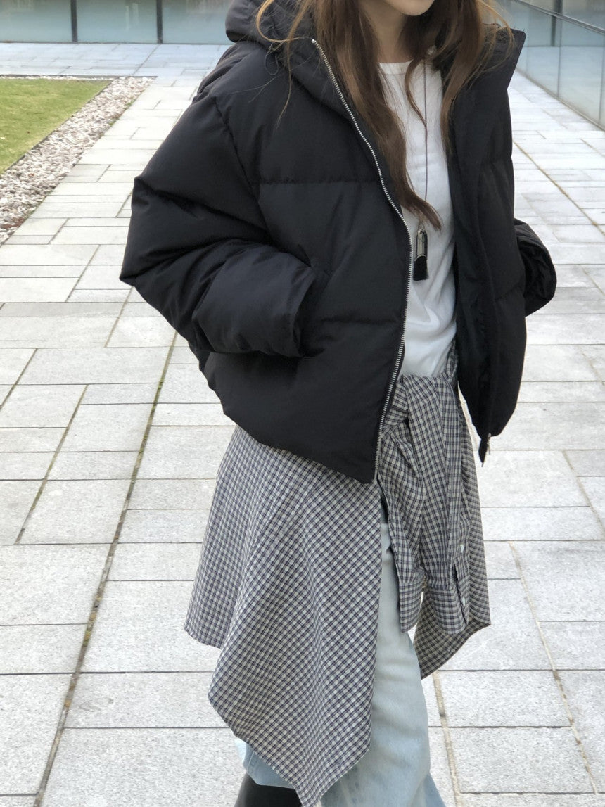 Noa hood duck down padding-3col