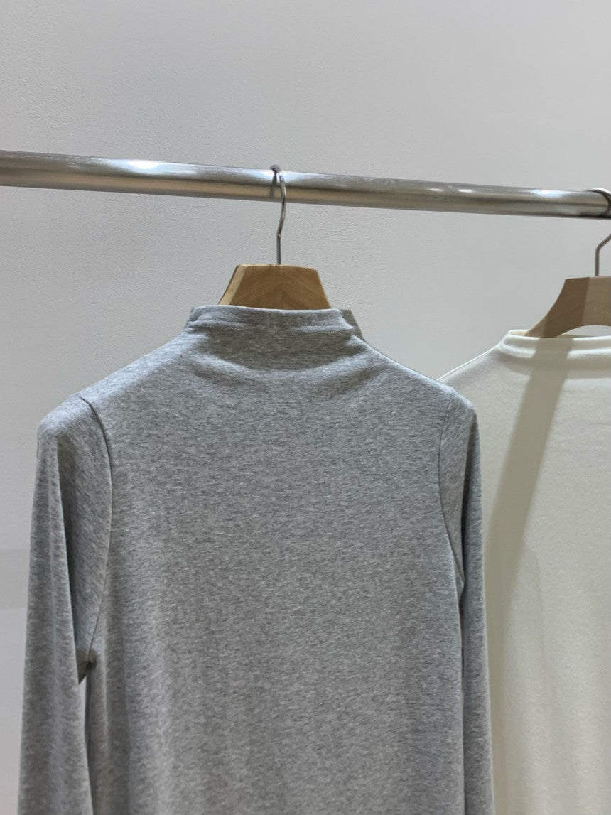 haus vanilla half neck T-3col