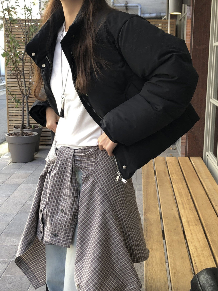 Basel duckdown short padding-3col