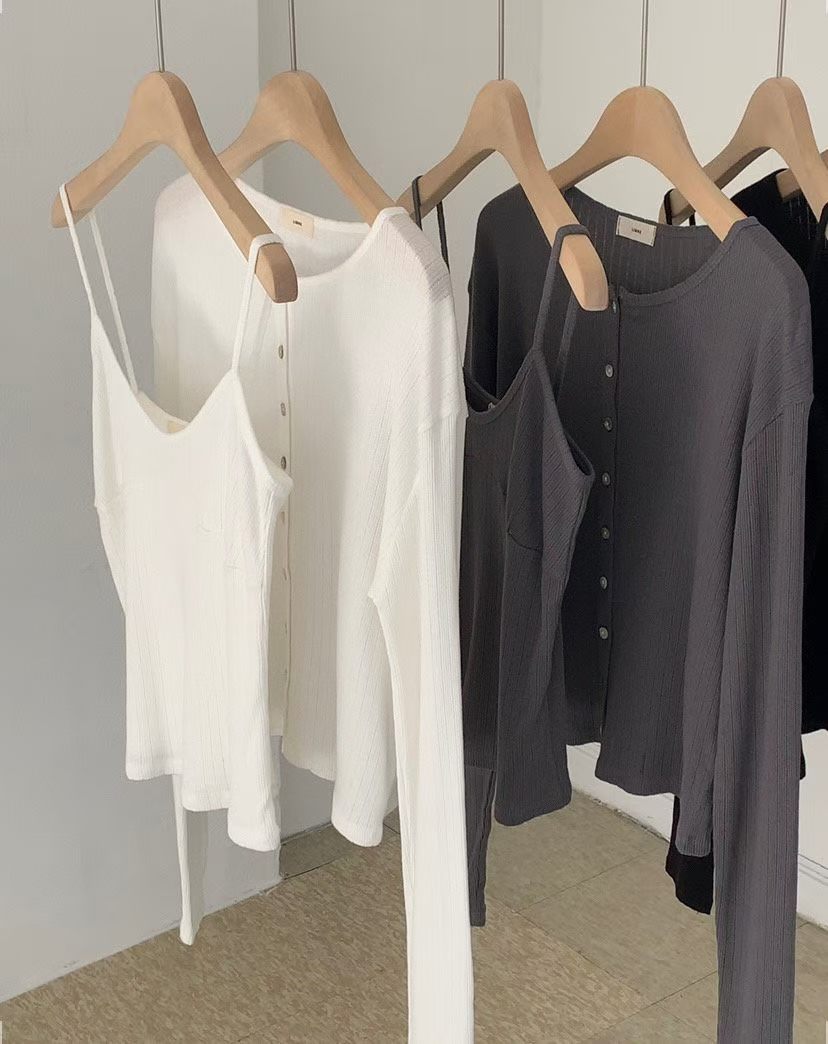 momo cardigan&sl set-3col