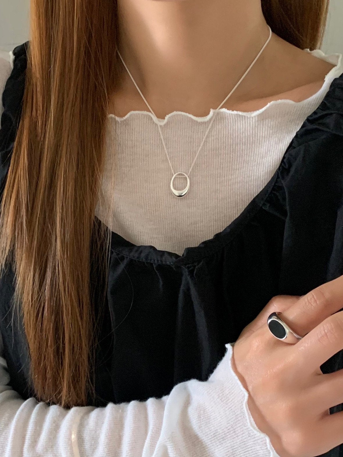 oval necklace