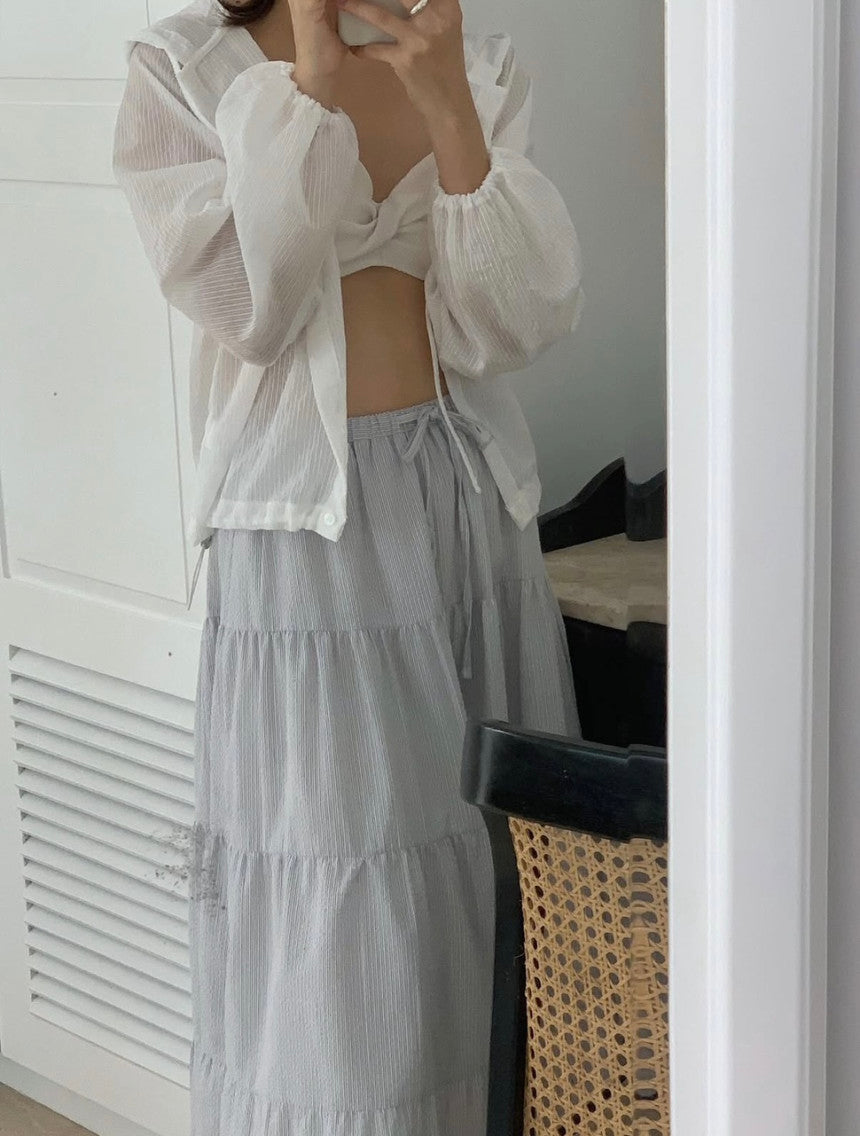 liter pino s.t hood blouse-2col