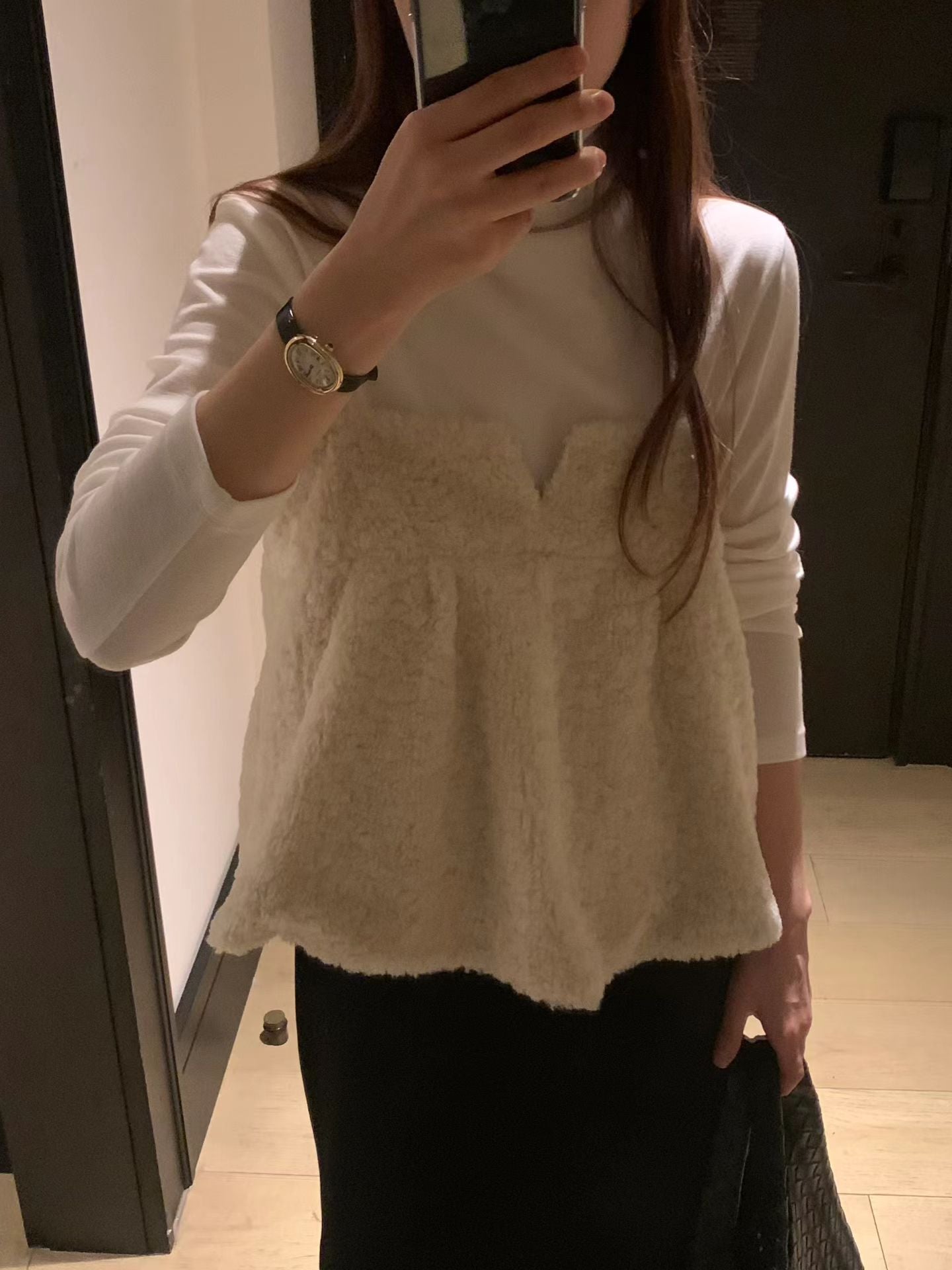 Ounce soft wool tencel pola T-4col