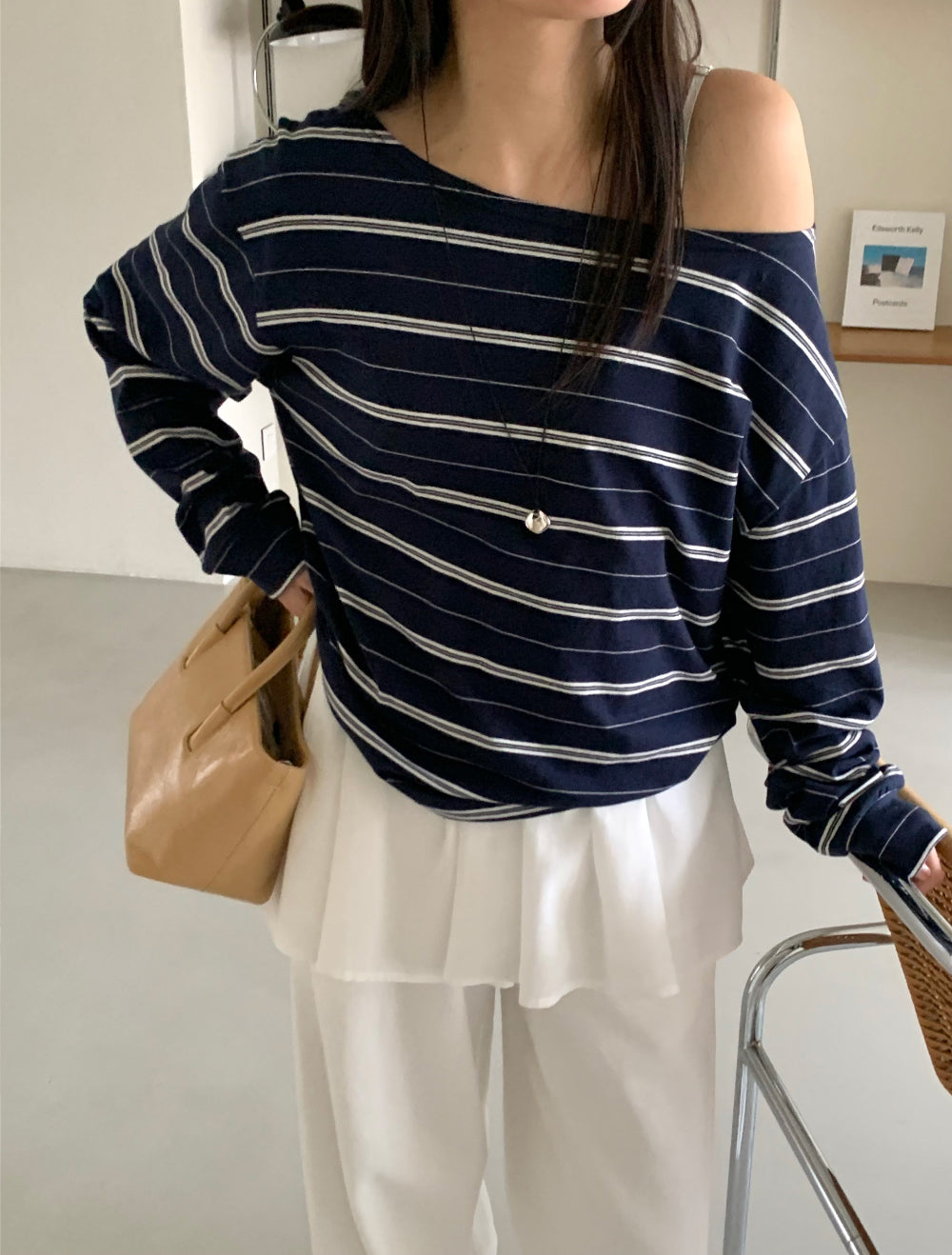 Celine off shoulder T-4col