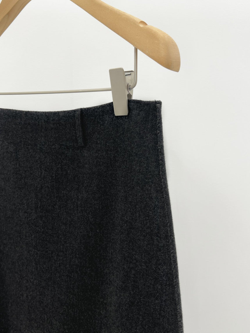 Mone wool flare skirt-2col