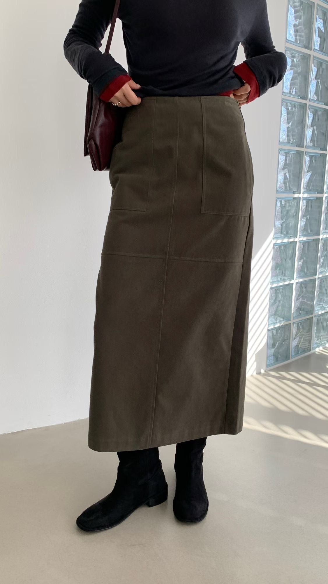 Kami cotton skirt-2col