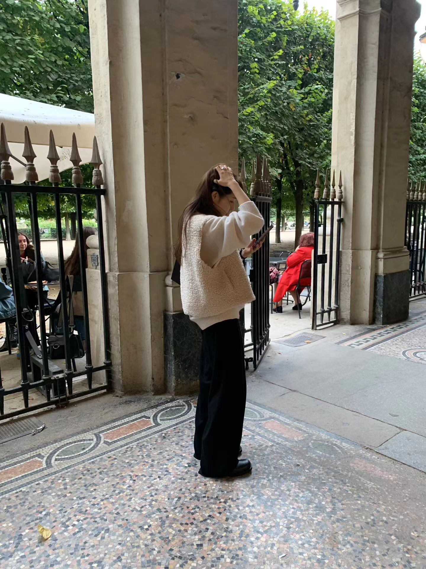 Ounce maison one-tuck slacks-2col