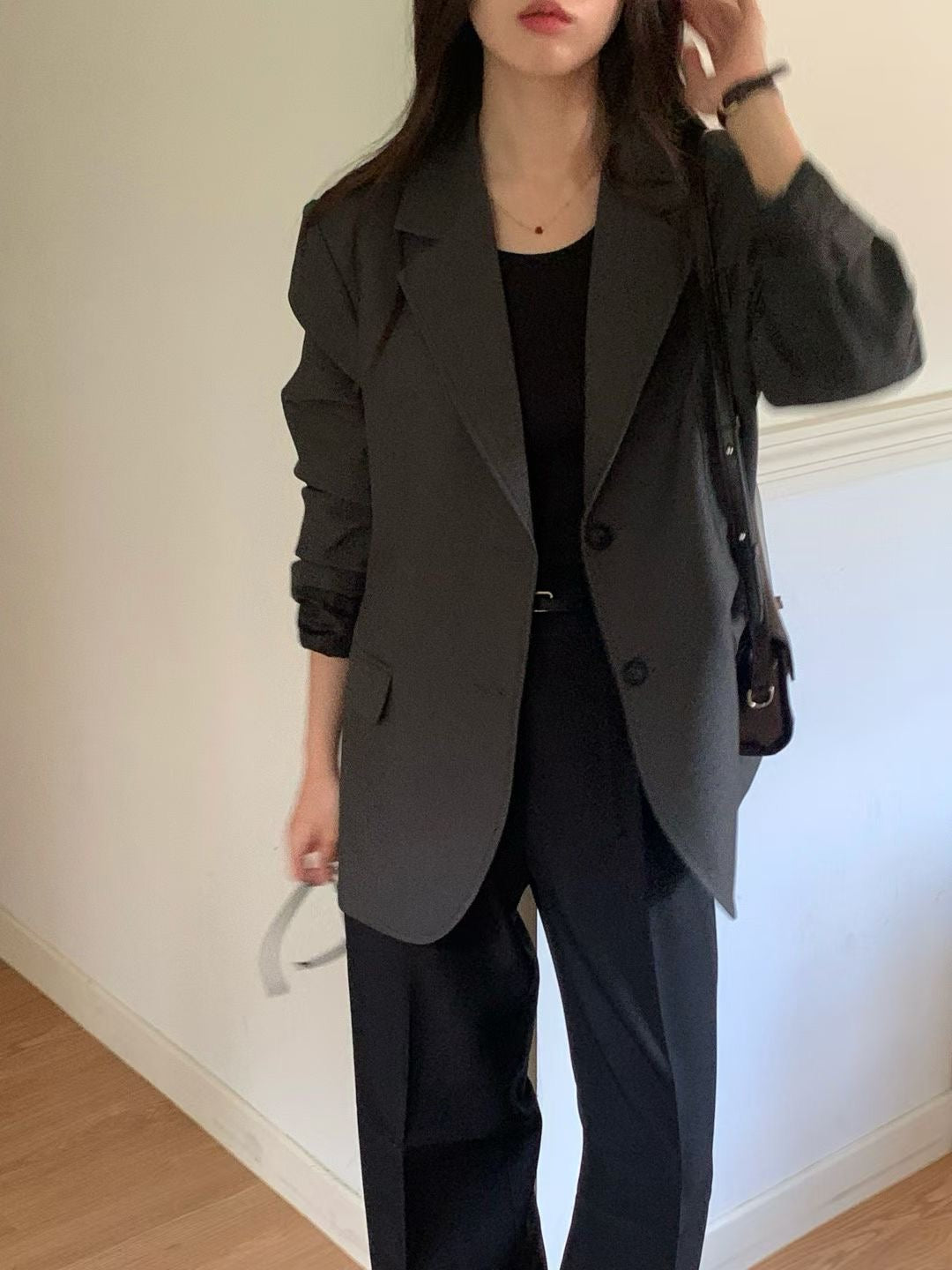 Jennie single two button jacket-3col