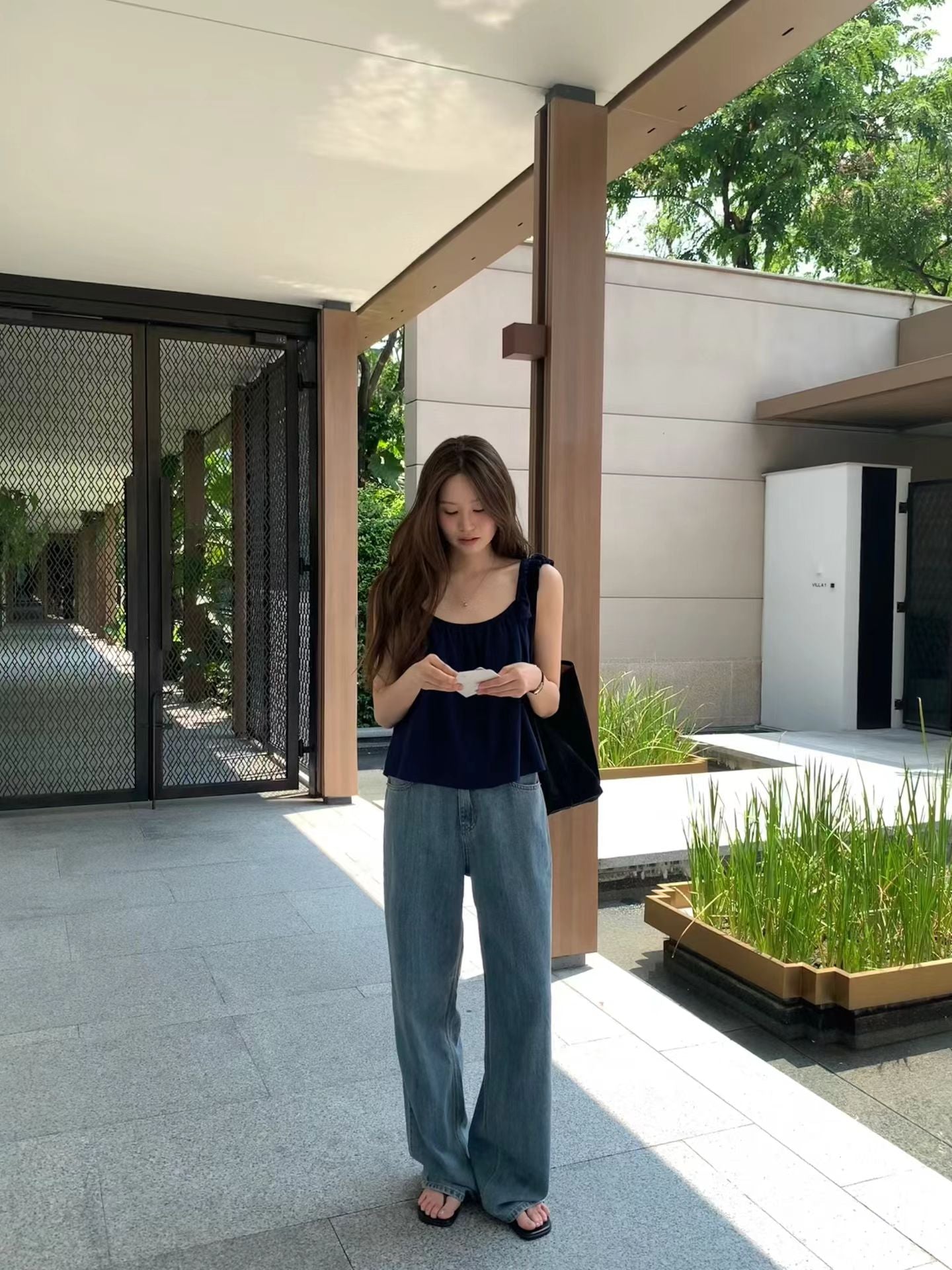 crema即納 Ounce any frill blouse-2col