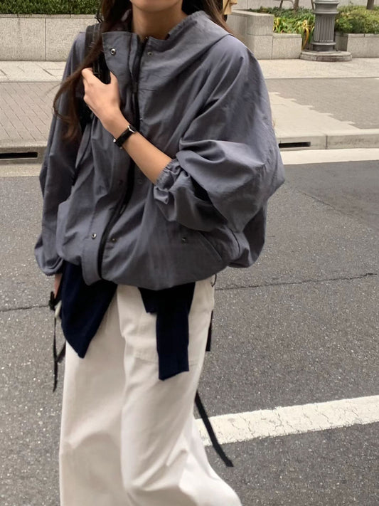 Ounce shine hood jumper-2col