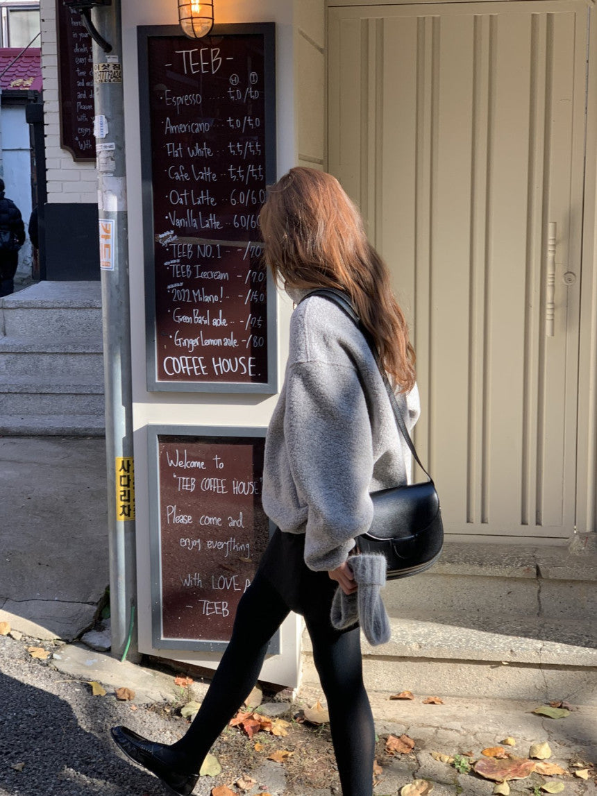 Cris fine wool dumble zip up jumper-3col