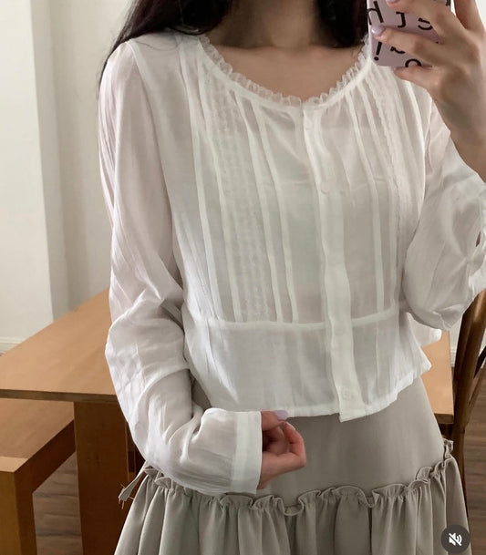 Pure blouse-2col