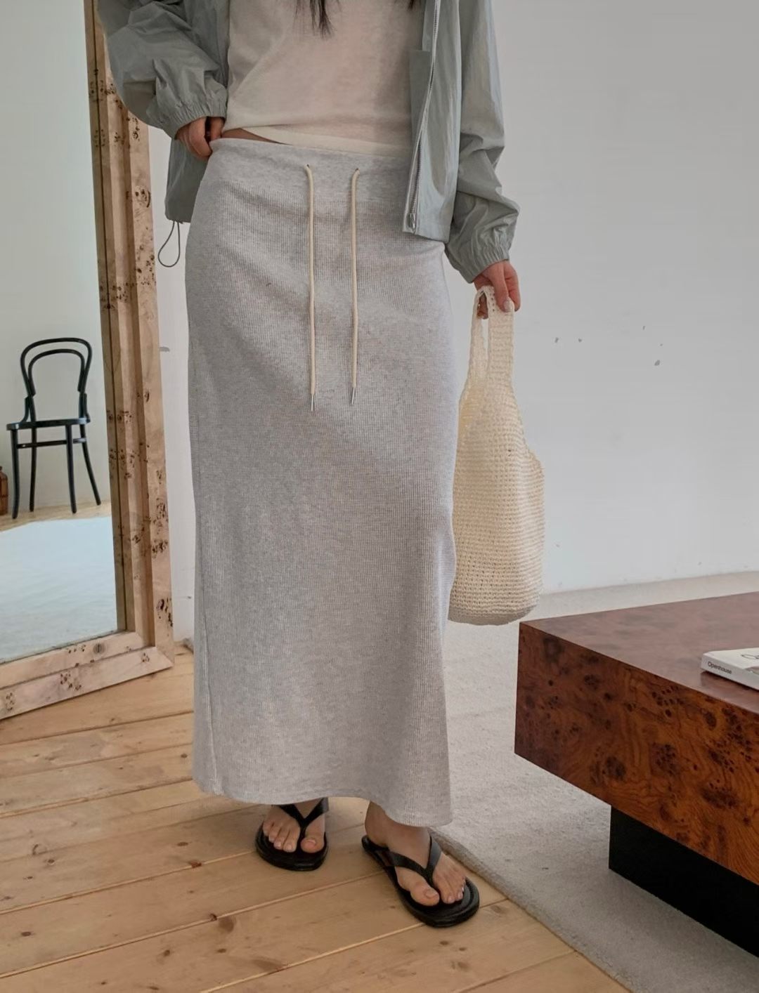 Waffle skirt-3col